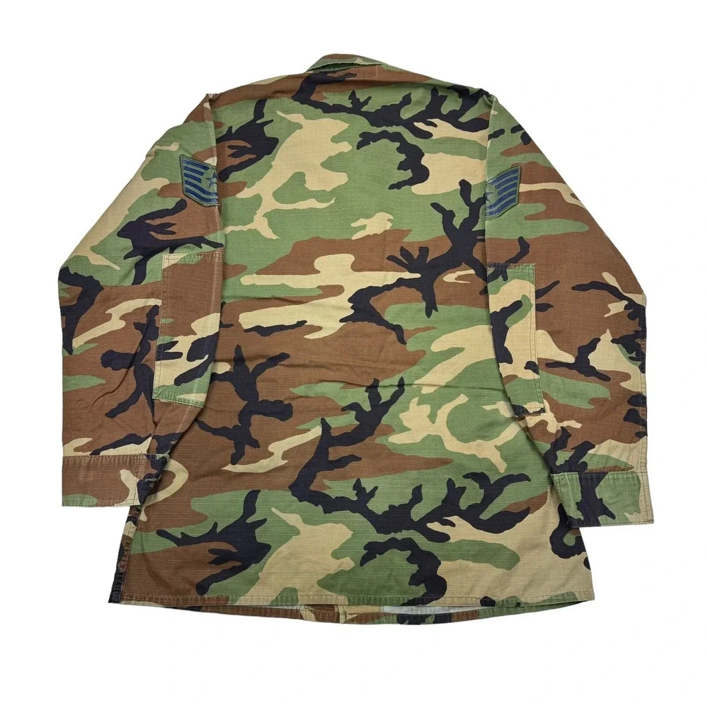 Military Combat Coat Woodland, Camouflage Pattern - Terry Mfg. size Medium Long